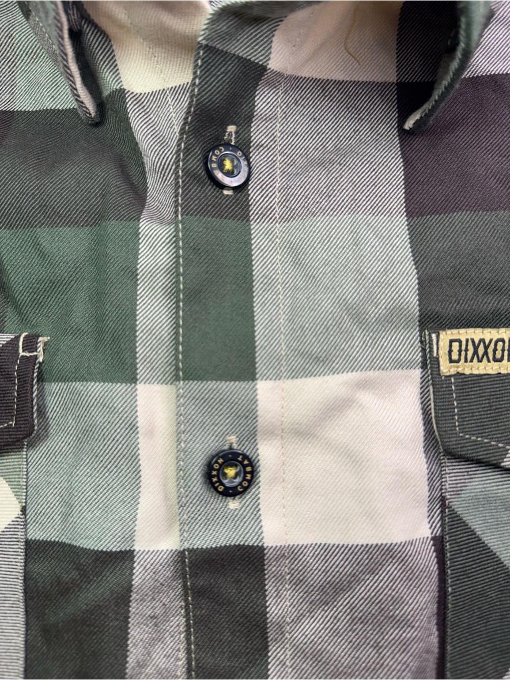 DIXXON FLANNEL ‘COMBAT’ - Men's 2XL Buffalo Check Plaid Button Down Shirt - Picture 6 of 8